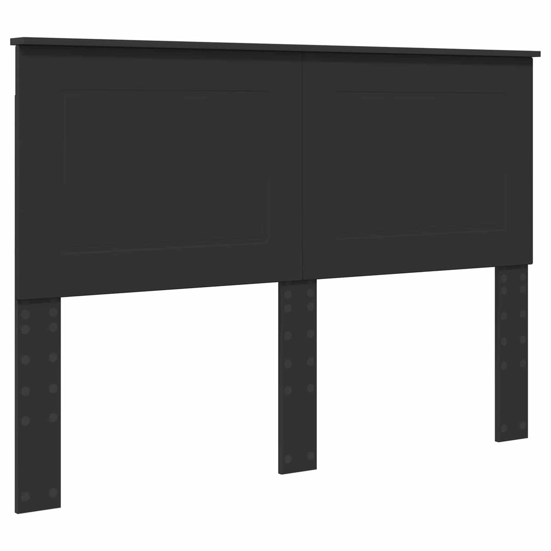 Sengestel med skuffe Sort 160 x 200 cm Ingeniørtræ