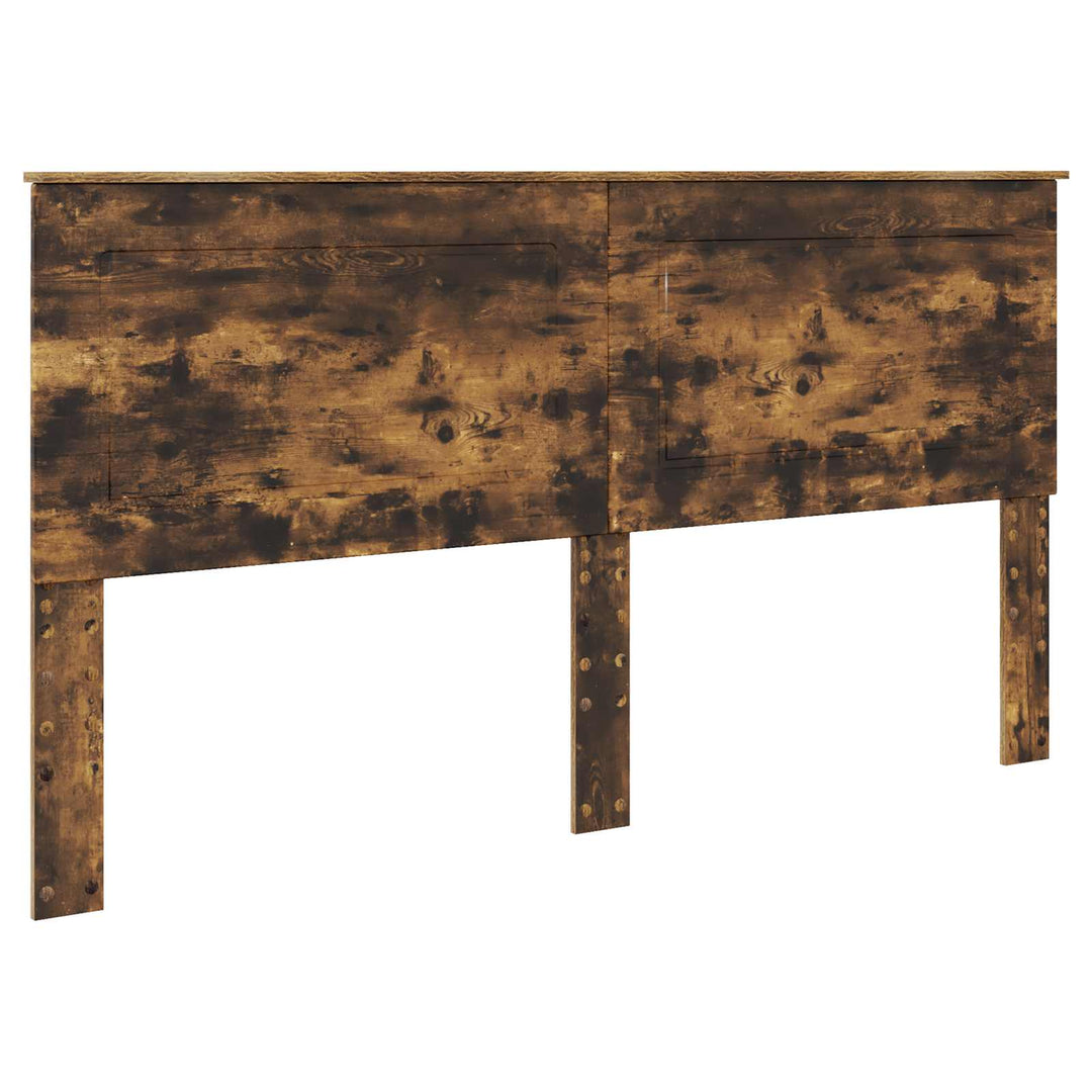 Opbevaringsseng Røget eg 180 x 200 cm Konstrueret træ