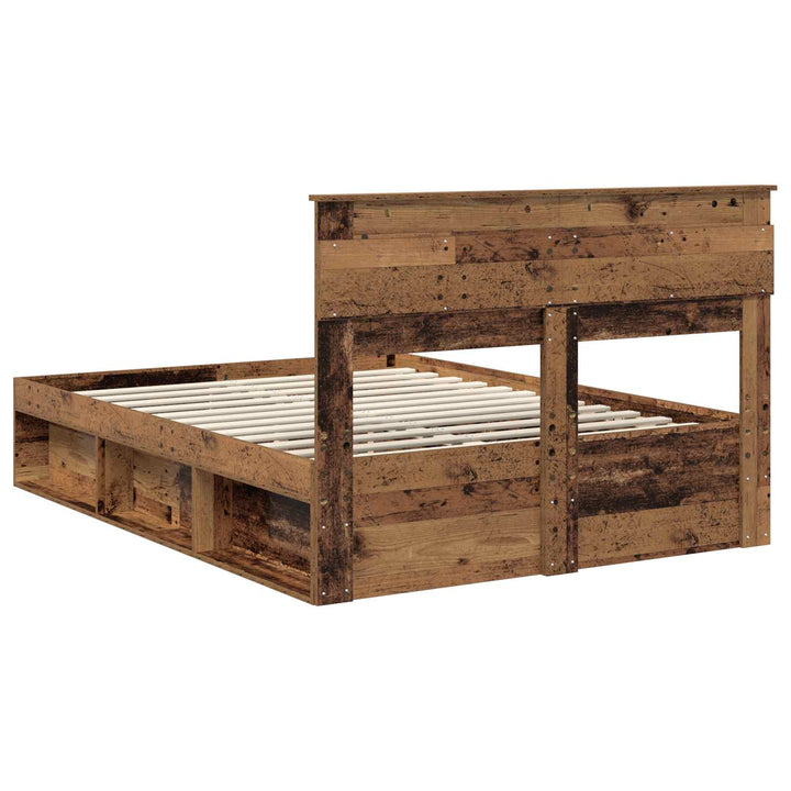 Sengestel Gammelt træ 140 x 190 cm Massiv fyrretræ