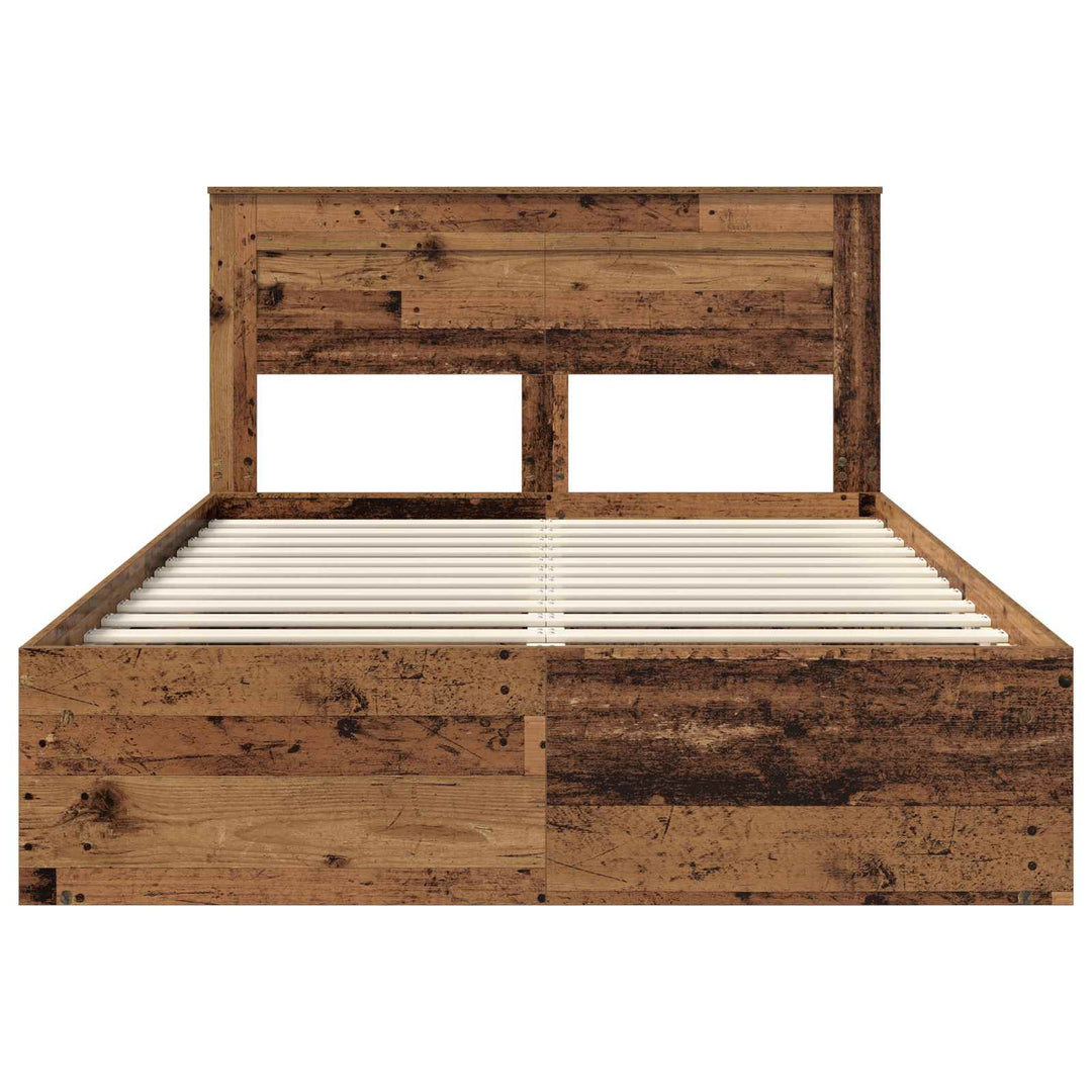 Sengestel Gammelt træ 140 x 190 cm Massiv fyrretræ
