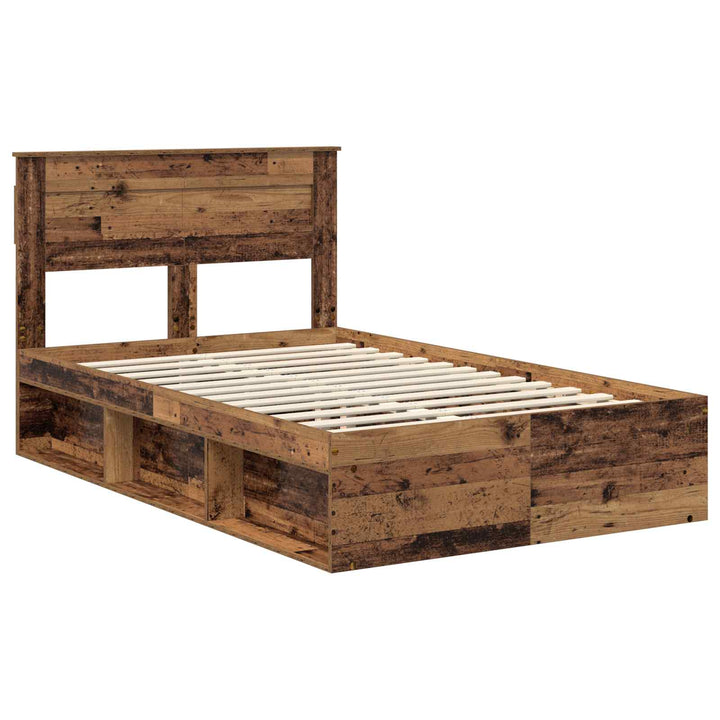 Sengestel Gammelt træ 135 x 190 cm Massiv fyrretræ