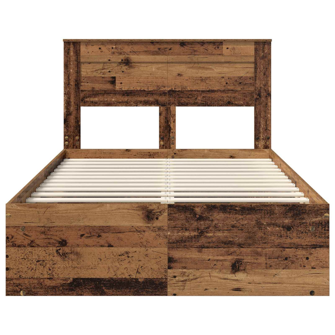 Sengestel Gammelt træ 135 x 190 cm Massiv fyrretræ