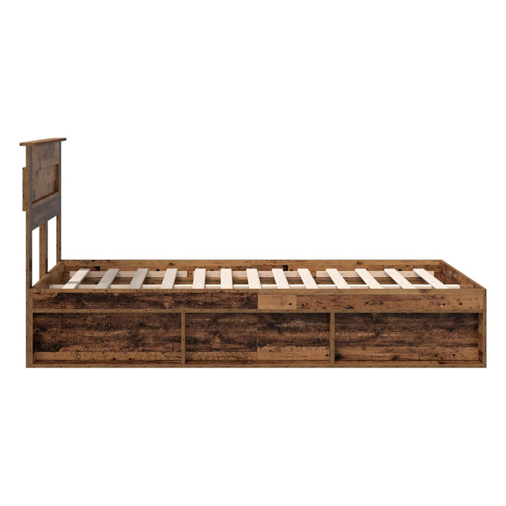 Sengestel Gammelt træ 135 x 190 cm Massiv fyrretræ
