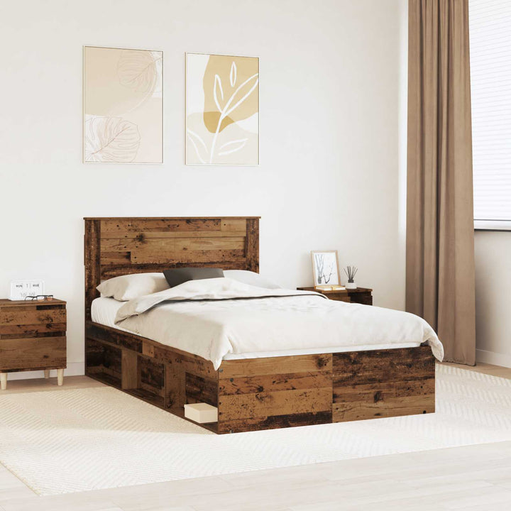 Sengestel Gammelt træ 120 x 200 cm Massiv fyrretræ