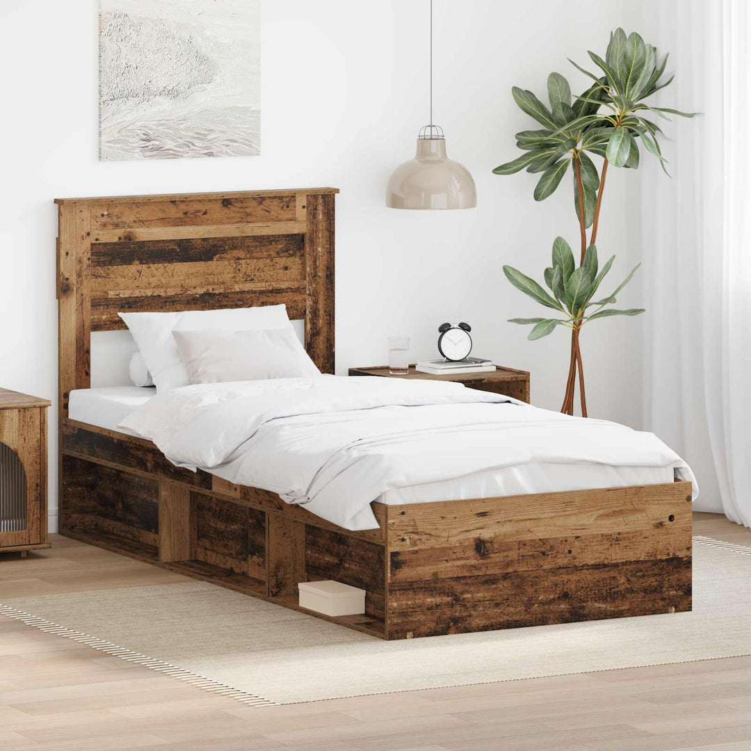 Sengestel Gammelt træ 100 x 200 cm Massiv fyrretræ
