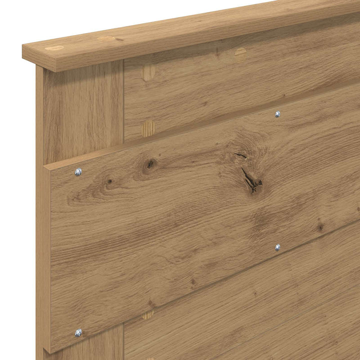 Sengestel med hovedgærde Artisan eg 75 x 190 cm Massiv fyrretræ