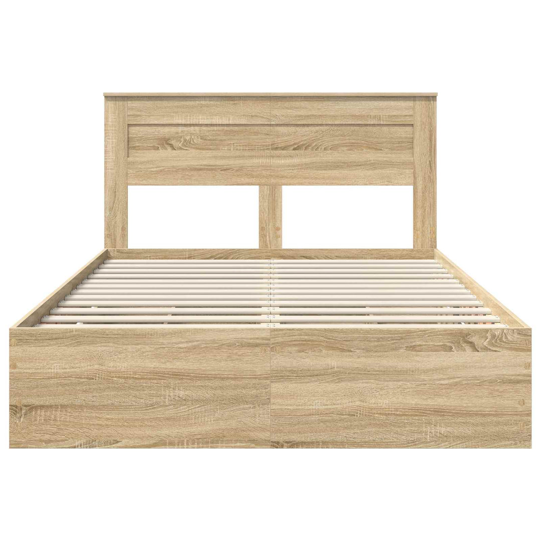 Sengestel med skuffe Sonoma eg 150 x 200 cm Ingeniørtræ