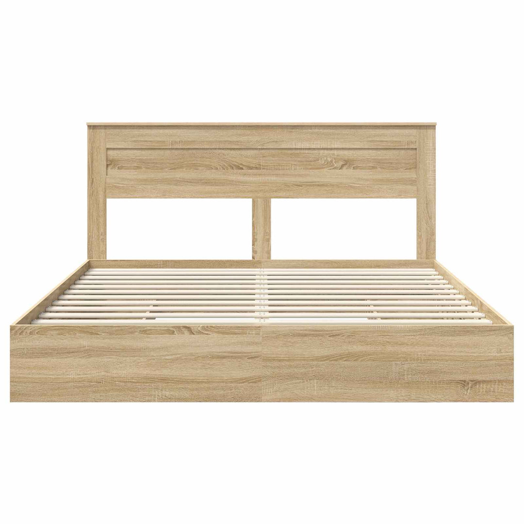 Opbevaringsseng Sonoma eg 180 x 200 cm Konstrueret træ