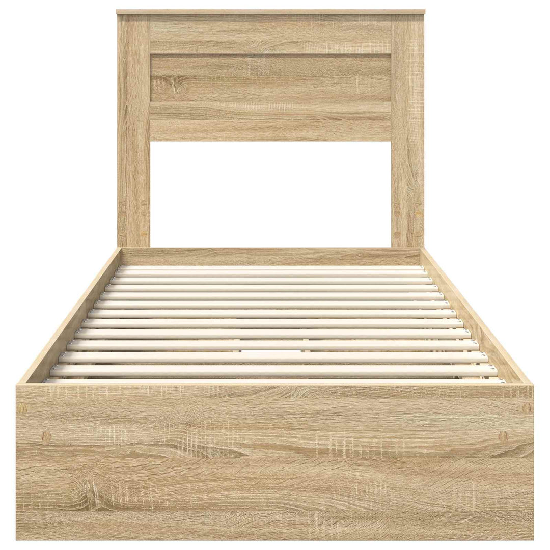 Opbevaringsseng Sonoma eg 75 x 190 cm Konstrueret træ