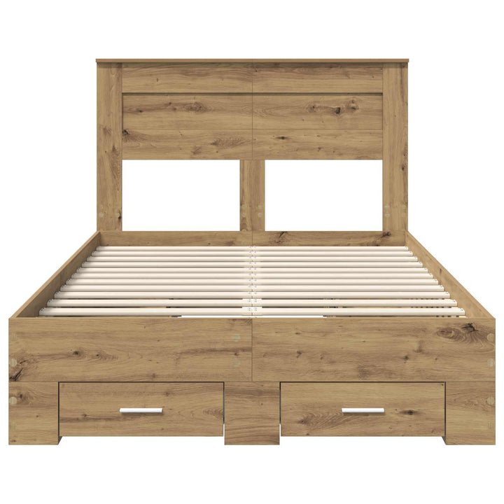 Sengestel Artisan Egetræ 120 x 190 cm Konstrueret træ