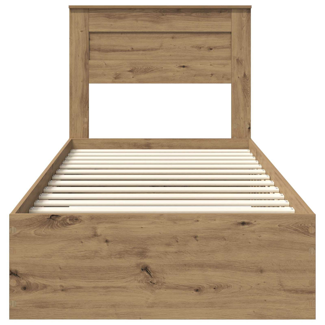 Sengestel Artisan Egetræ 100 x 200 cm Konstrueret træ