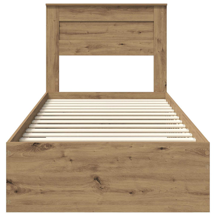 Sengestel Artisan Egetræ 100 x 200 cm Konstrueret træ