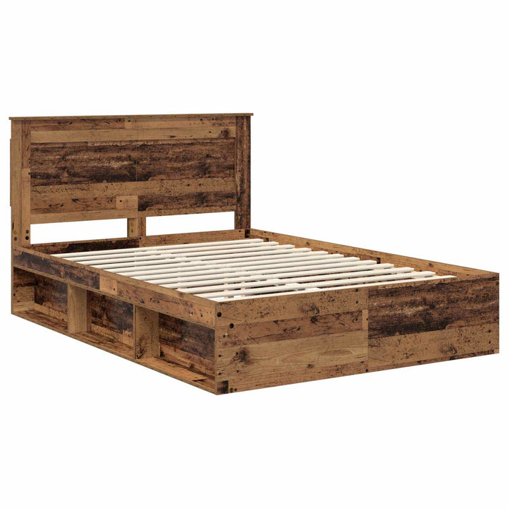 Sengestel Gammelt træ 150 x 200 cm Massiv fyrretræ