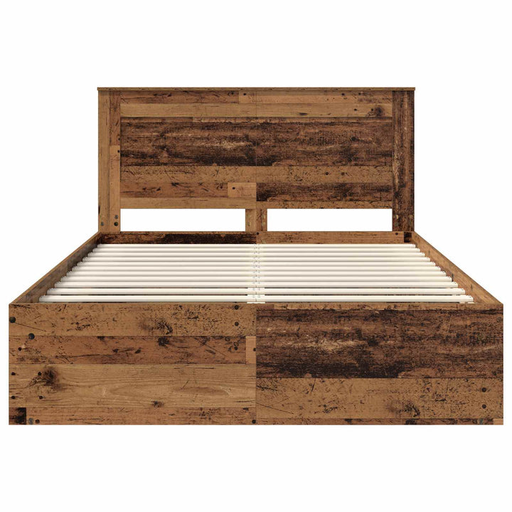 Sengestel Gammelt træ 150 x 200 cm Massiv fyrretræ