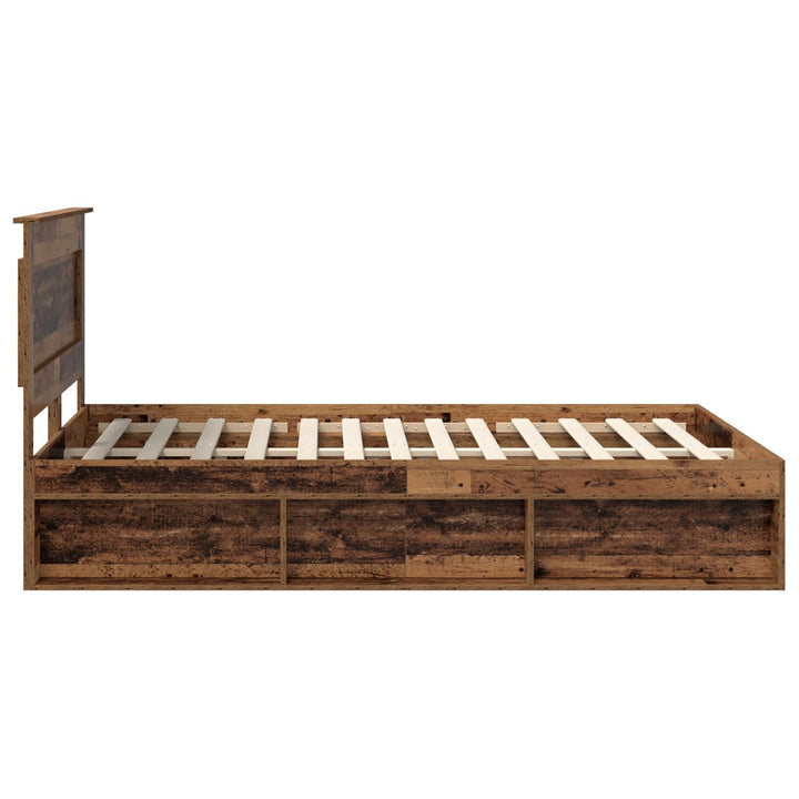 Sengestel Gammelt træ 150 x 200 cm Massiv fyrretræ