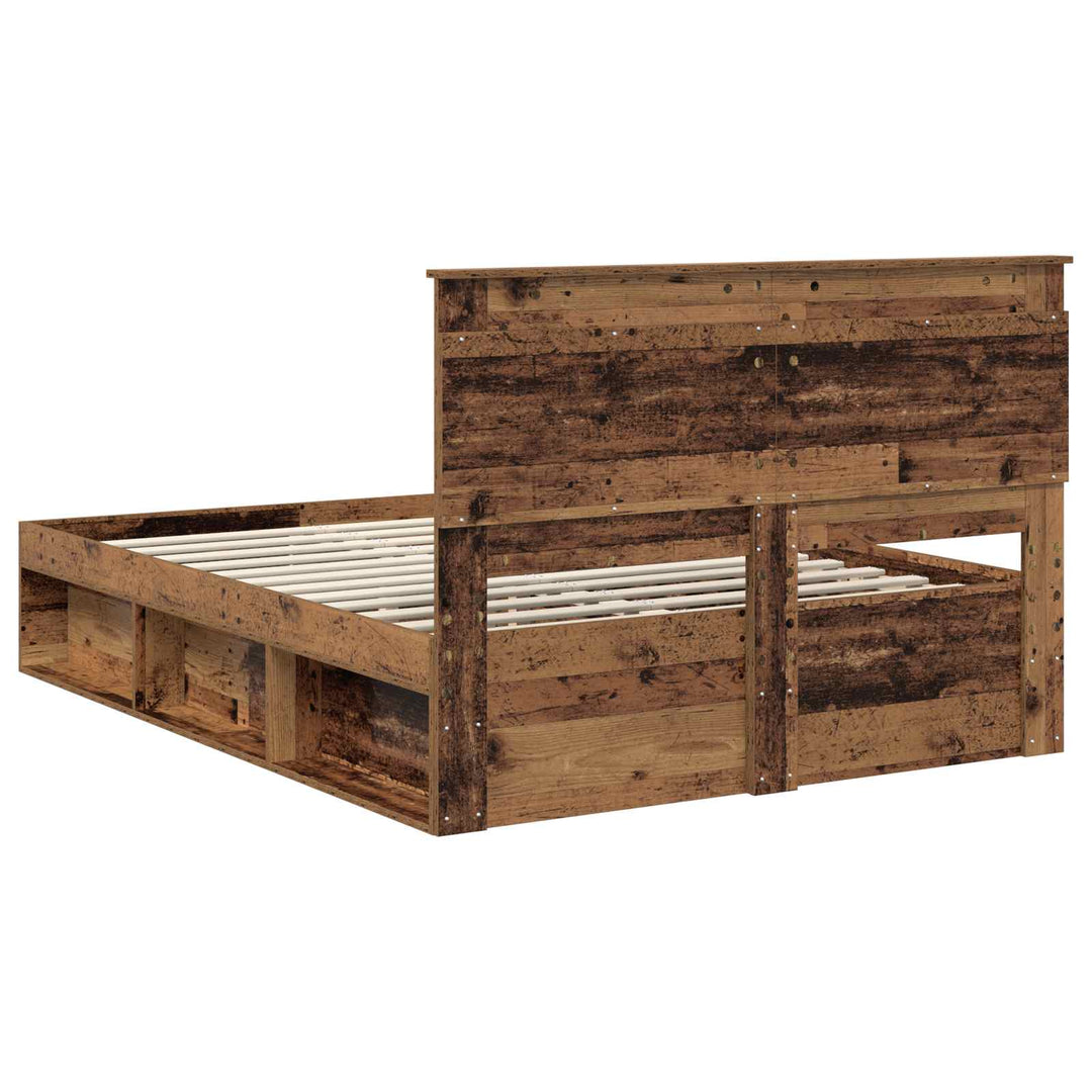 Sengestel Gammelt træ 140 x 190 cm Massiv fyrretræ