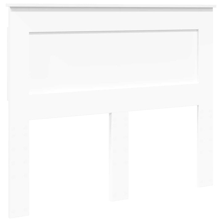 Sengestel med hovedgærde Hvid 120 x 190 cm Massiv fyrretræ