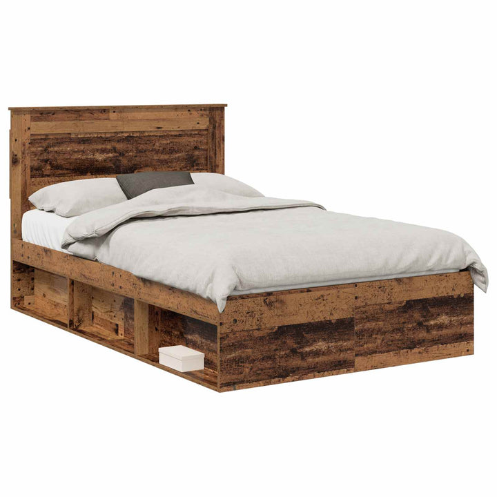Sengestel Gammelt træ 120 x 200 cm Massiv fyrretræ
