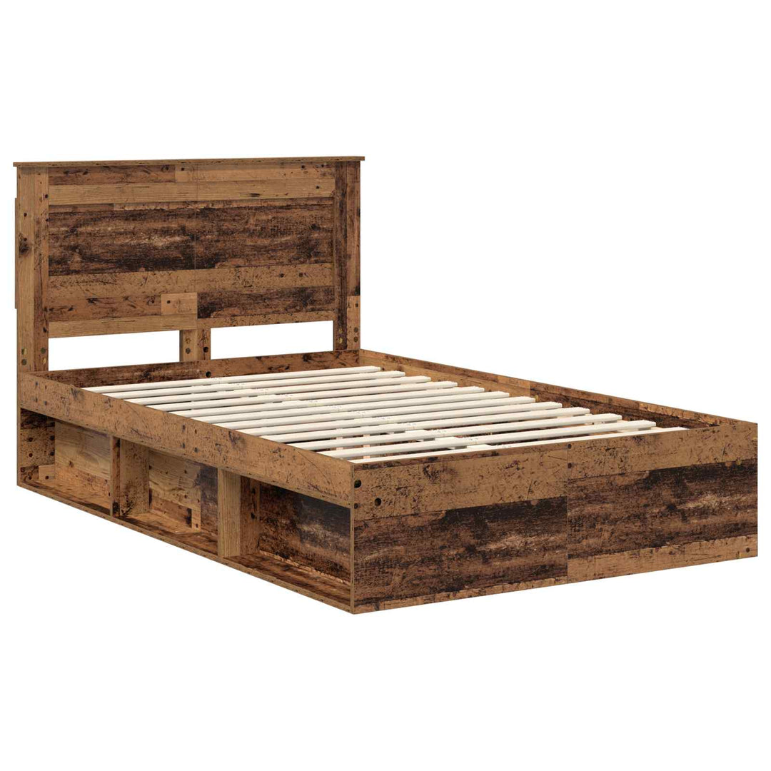 Sengestel Gammelt træ 120 x 200 cm Massiv fyrretræ