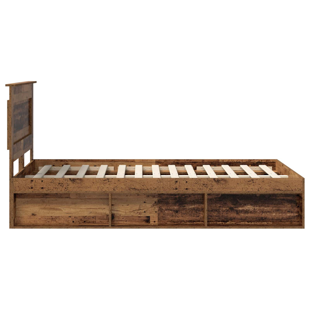Sengestel Gammelt træ 120 x 200 cm Massiv fyrretræ