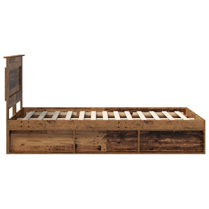Sengestel Gammelt træ 120 x 200 cm Massiv fyrretræ