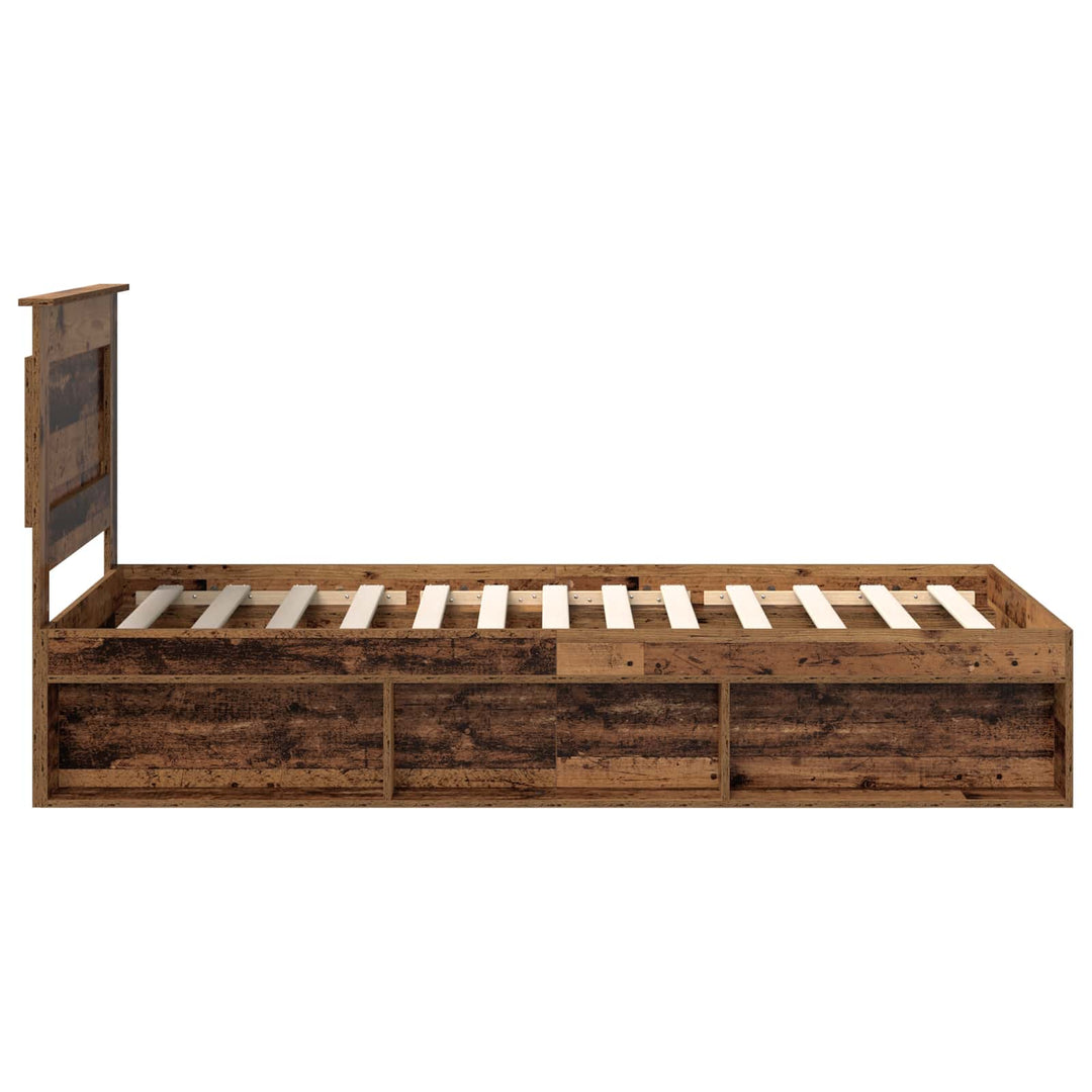 Sengestel Gammelt træ 90 x 190 cm Massiv fyrretræ