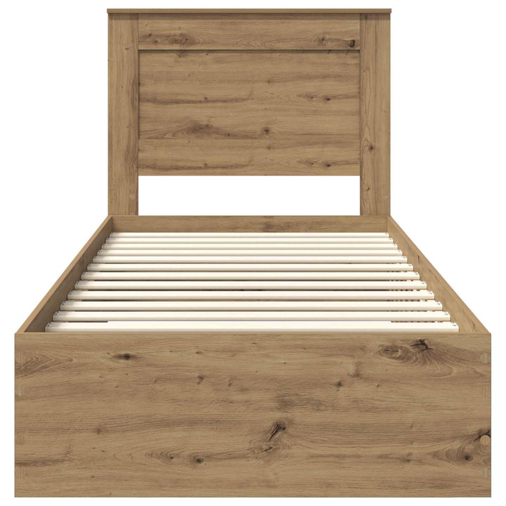 Sengestel Artisan Egetræ 100 x 200 cm Konstrueret træ