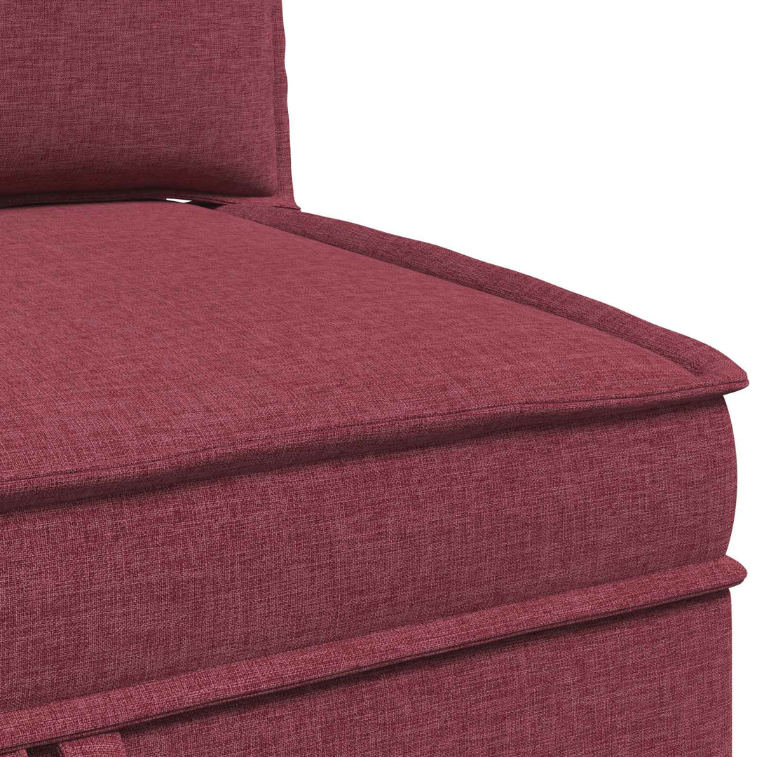 Modulsofa sæt med opbevaring 3 pcs Vinrød Stof