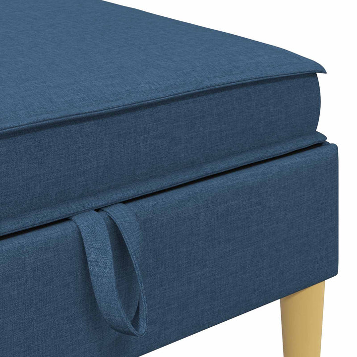 Modulsofa sæt med opbevaring 6 pcs Blå Stof