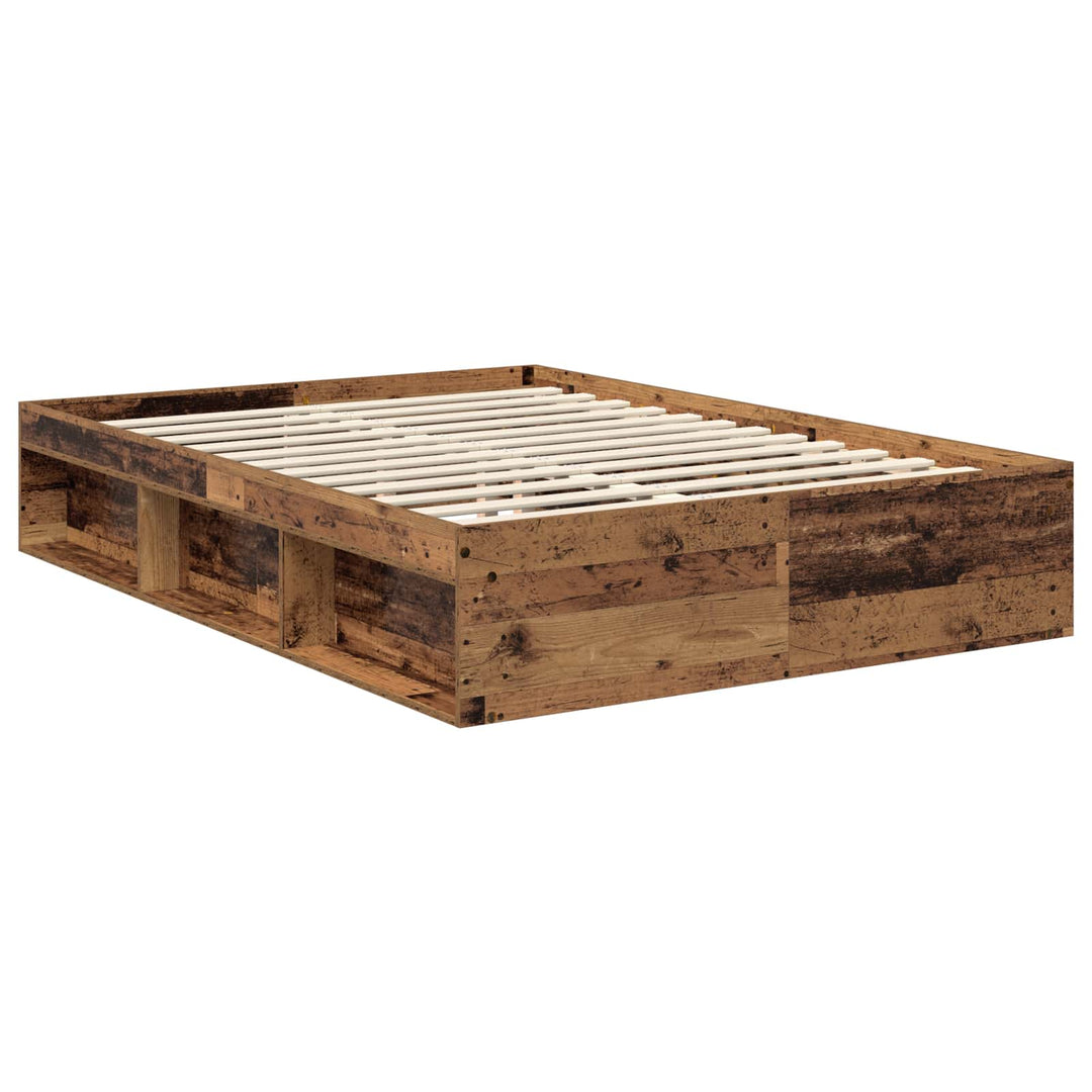 Sengestel Gammelt træ 140 x 190 cm Massiv fyrretræ