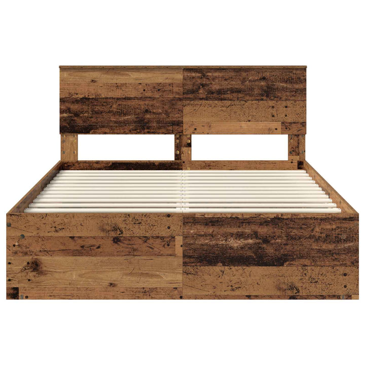 Sengestel Gammelt træ 140 x 190 cm Massiv fyrretræ