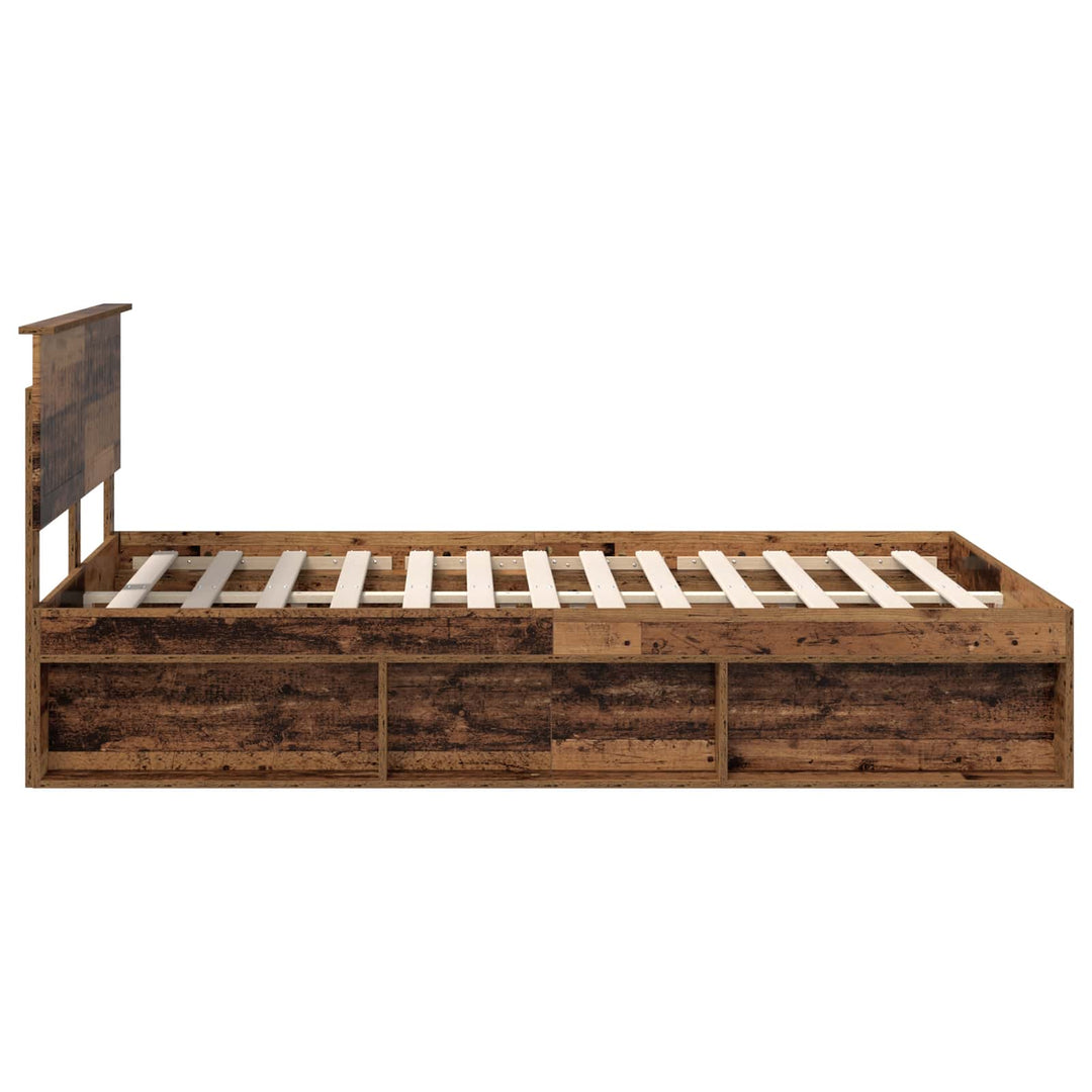 Sengestel Gammelt træ 140 x 190 cm Massiv fyrretræ