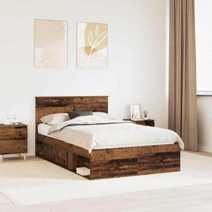 Sengestel Gammelt træ 120 x 200 cm Massiv fyrretræ