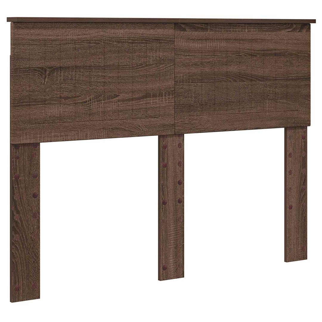 Sengestel med hovedgærde Brun eg 120 x 190 cm Massiv fyrretræ