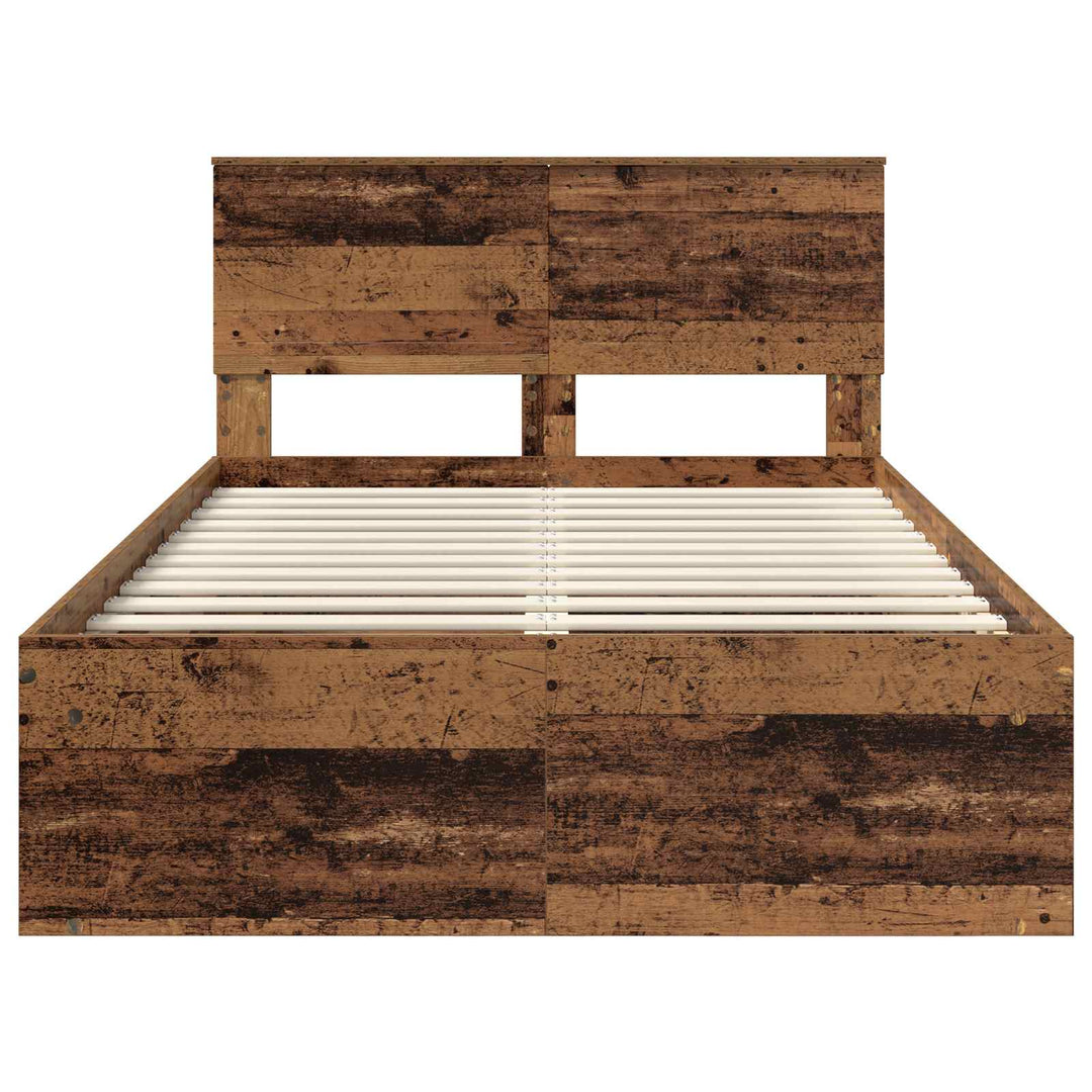 Sengestel Gammelt træ 120 x 190 cm Massiv fyrretræ