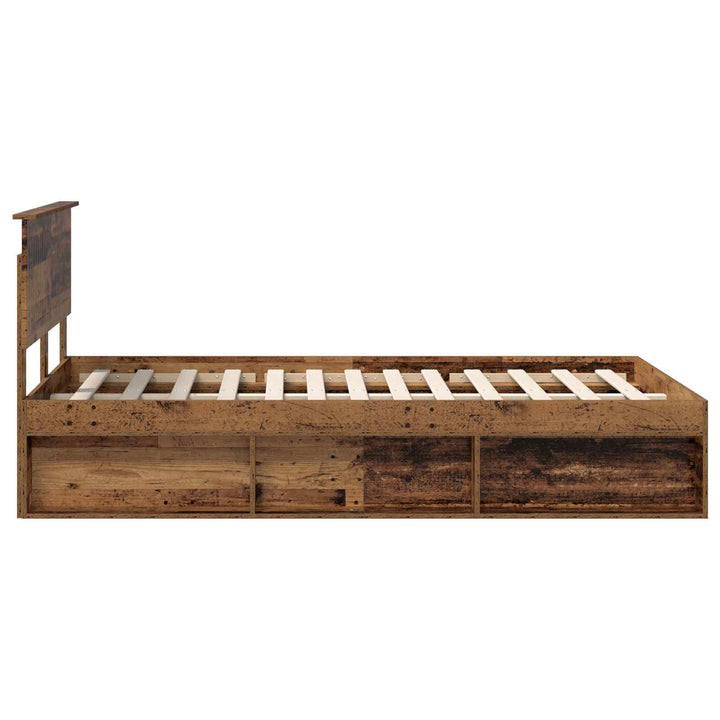 Sengestel Gammelt træ 120 x 190 cm Massiv fyrretræ