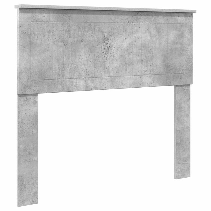 Sengestel med hovedgærde Beton Grå 100 x 200 cm Massiv fyrretræ