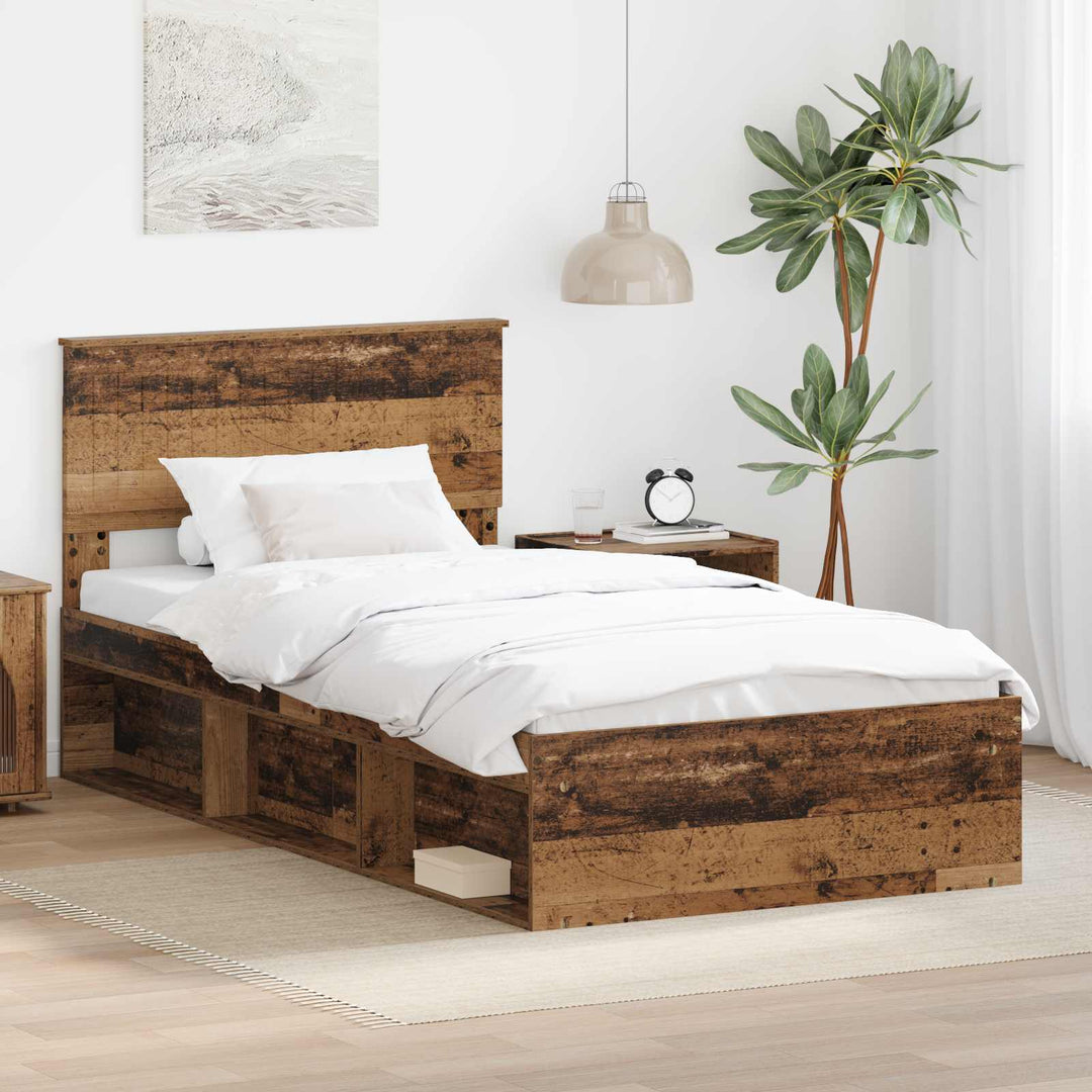 Sengestel Gammelt træ 100 x 200 cm Massiv fyrretræ
