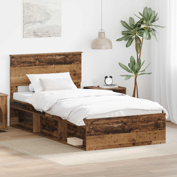 Sengestel Gammelt træ 100 x 200 cm Massiv fyrretræ