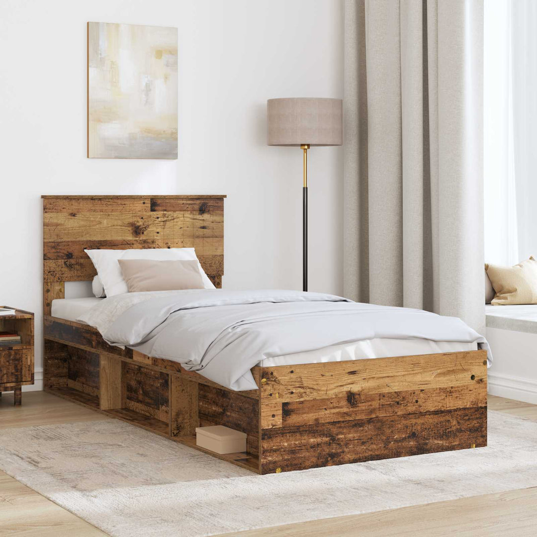 Sengestel Gammelt træ 90 x 200 cm Massiv fyrretræ