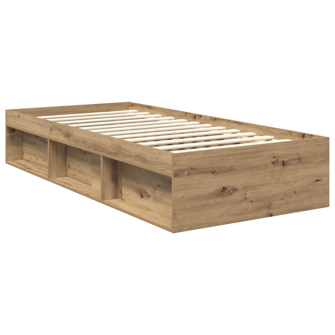 Sengestel med hovedgærde Artisan eg 90 x 200 cm Massiv fyrretræ