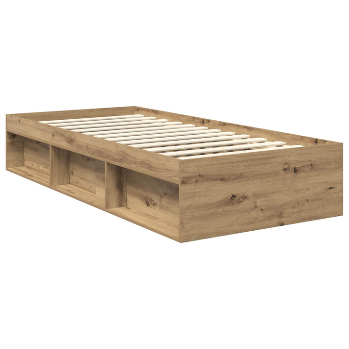 Sengestel med hovedgærde Artisan eg 90 x 200 cm Massiv fyrretræ