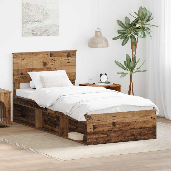 Sengestel Gammelt træ 90 x 190 cm Massiv fyrretræ