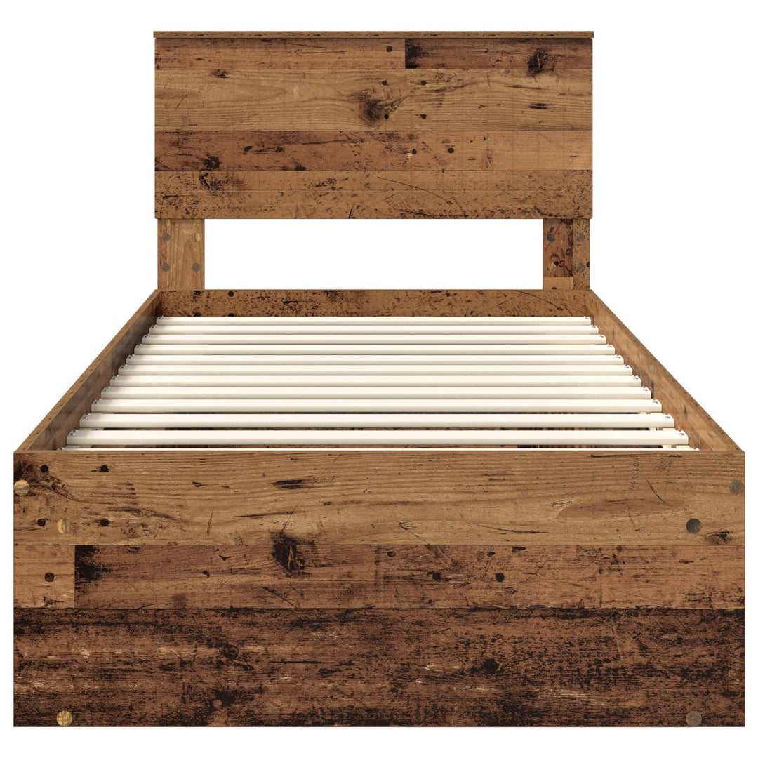 Sengestel Gammelt træ 90 x 190 cm Massiv fyrretræ