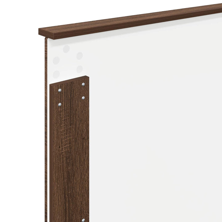 Sengestel med hovedgærde Brun eg 75 x 190 cm Massiv fyrretræ