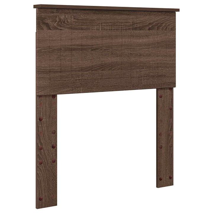 Sengestel med hovedgærde Brun eg 75 x 190 cm Massiv fyrretræ