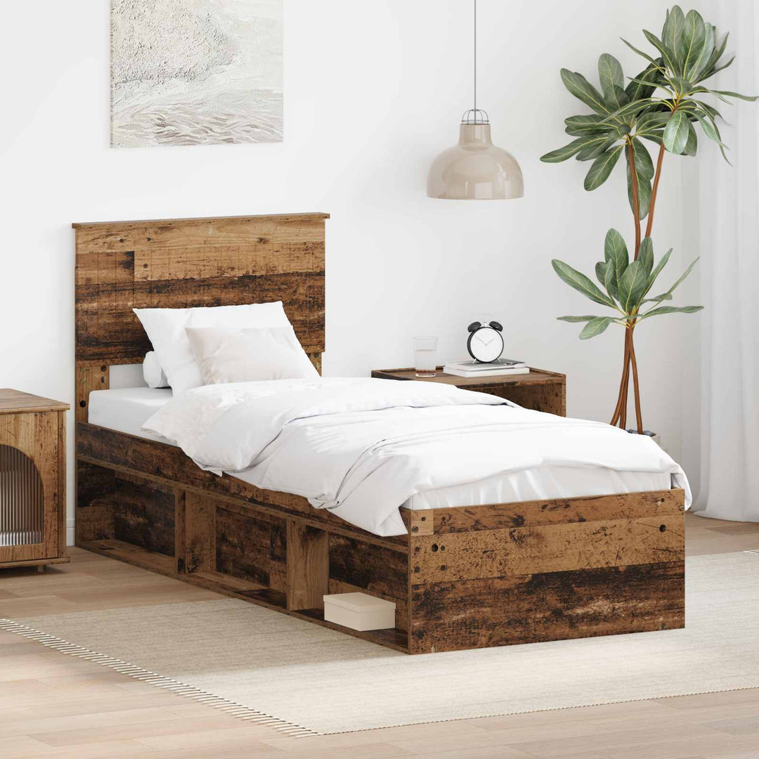 Sengestel Gammelt træ 75 x 190 cm Massiv fyrretræ