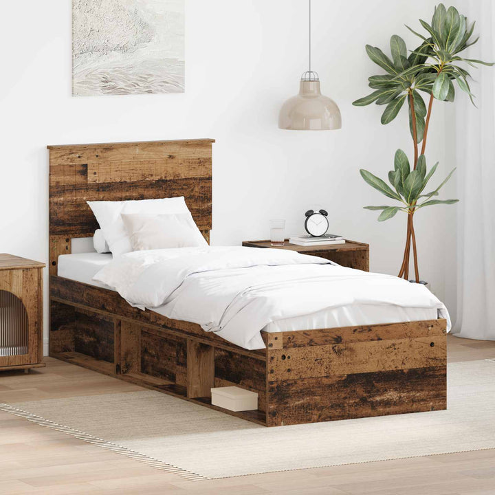 Sengestel Gammelt træ 75 x 190 cm Massiv fyrretræ