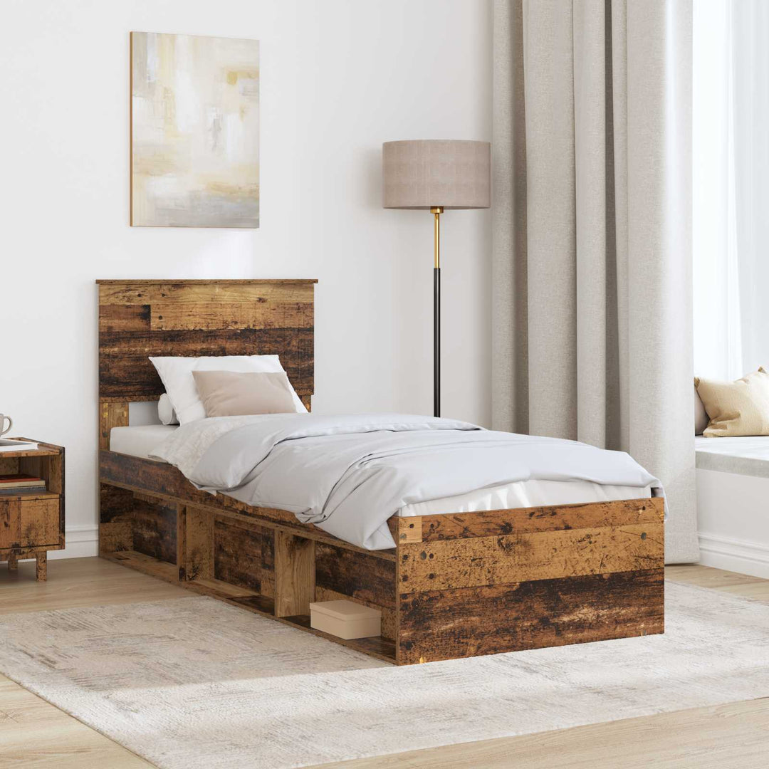 Sengestel Gammelt træ 75 x 190 cm Massiv fyrretræ