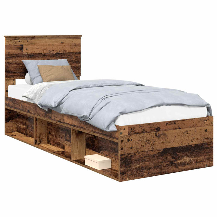 Sengestel Gammelt træ 75 x 190 cm Massiv fyrretræ